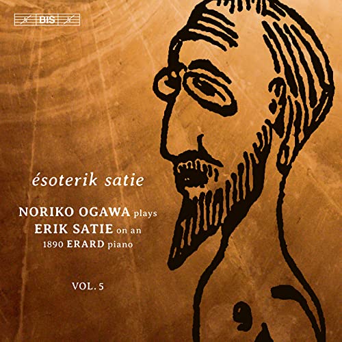 CD cover: Line drawing of Erik Satie with text details.