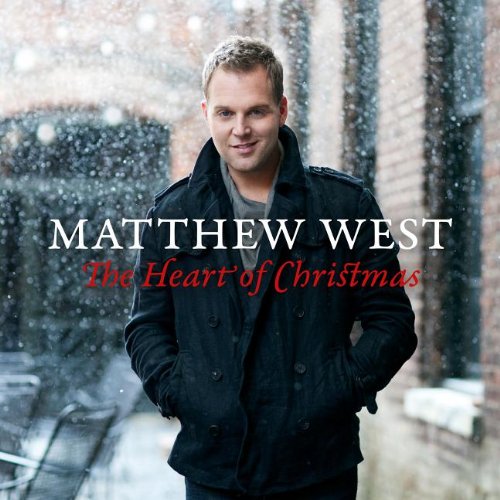 Matthew West album cover, snowy background, portrait of a man in a coat.