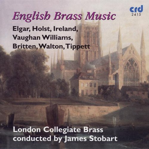 CD cover for “English Brass Music” featuring a cathedral landscape.