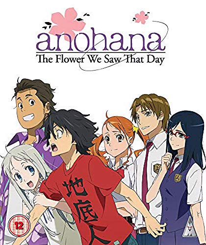 Anime cover art featuring six young characters standing together under the Anohana series title.
