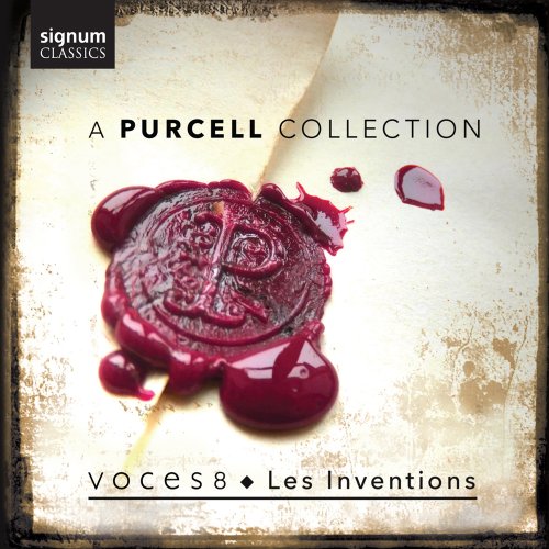 CD cover: red wax seal with ornate design, text “A Purcell Collection”.