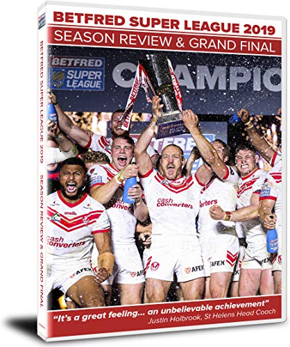 DVD cover for Betfred Super League 2019 season review and Grand Final.