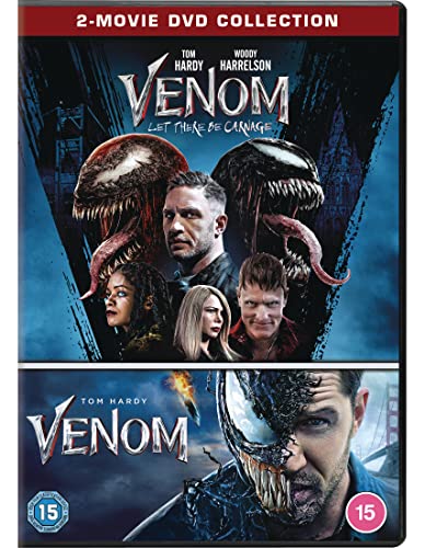 DVD cover for "Venom: Let There Be Carnage" featuring characters and symbiotes.