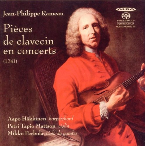 "CD cover featuring a man in red playing a viola da gamba."