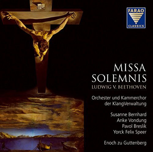 "CD cover with a crucifixion painting and white text on a black background."