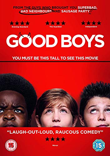 Good Boys" DVD cover with three young boys looking upwards.