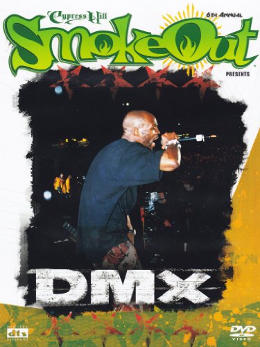 DVD cover for “Smokeout” featuring rapper DMX performing onstage.
