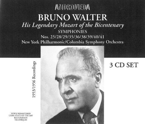 CD cover featuring black and white portrait of conductor Bruno Walter.