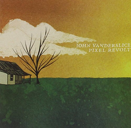 "Album cover art: house and bare tree against a green and orange landscape."