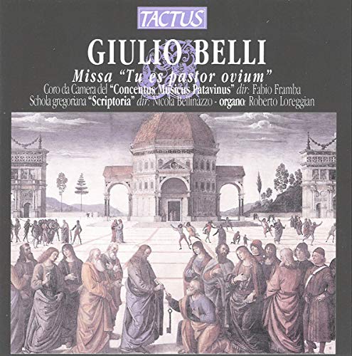 CD cover art featuring a religious scene with robed figures and a church.