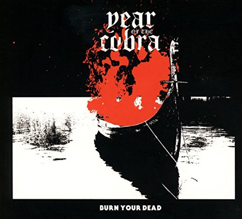 CD cover: red sun and boat silhouette on a dark, textured background.