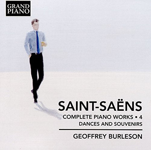 CD cover featuring a man walking towards the viewer with text: Saint-Saëns.