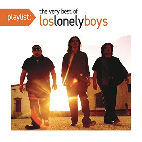CD cover for Los Lonely Boys’ “The Very Best of” album, three men walking.