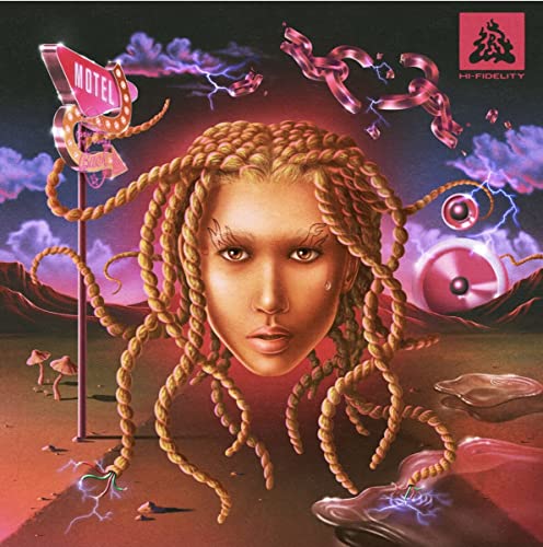 Album cover for Lava La Rue’s “Hi-Fidelity” featuring surreal, colorful imagery.