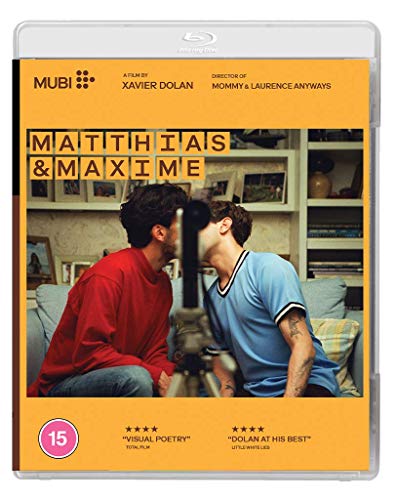 Blu-ray cover for "Matthias & Maxime" featuring two men facing each other.