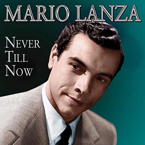 Mario Lanza album cover featuring a man in a suit against a teal background.
