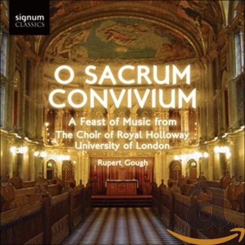 CD cover featuring an ornate church interior and text “O Sacrum Convivium”.