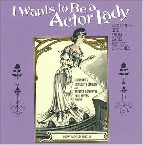 "CD cover with a woman in a long dress on a boat, purple background."