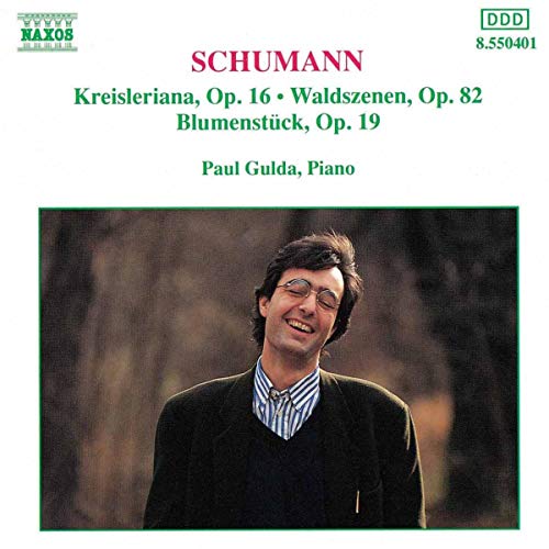 CD cover for Schumann piano works featuring pianist Paul Gulda.