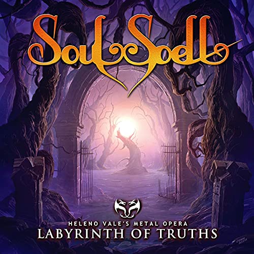 CD cover: “Soulspell - The Labyrinth Of Truths” with dark, gothic imagery.