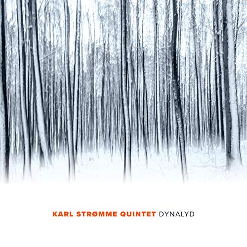 "Album cover featuring a snowy forest with 'Karl Strømme Quintet Dynalyd' text at the bottom."