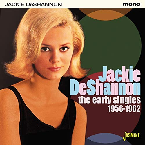 Jackie DeShannon CD cover with portrait and geometric shapes.