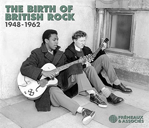CD cover featuring Lonnie Donegan and Billy Fury playing guitars, black and white.