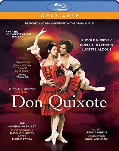 Blu-ray cover for "Don Quixote" ballet featuring dancers in costume.