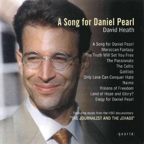CD cover featuring portrait of Daniel Pearl with tracklist and artist name.