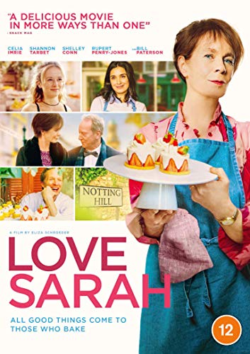 Love Sarah" DVD cover featuring women baking and a cupcake display.