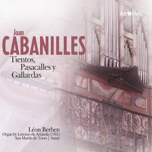 CD cover featuring ornate organ details and text “Joan Cabanilles”.