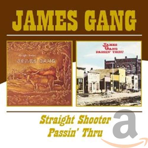 James Gang CD cover featuring a longhorn and a western town scene.