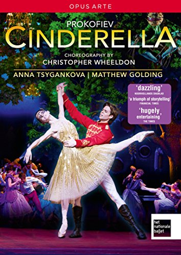 "DVD cover featuring dancers in costume with 'Cinderella' title and performers' names."