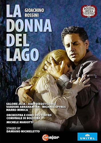 DVD cover for Rossini’s "La Donna del Lago" opera, featuring performers.
