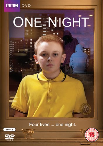 DVD cover for “One Night” featuring a young boy and blurred figures.