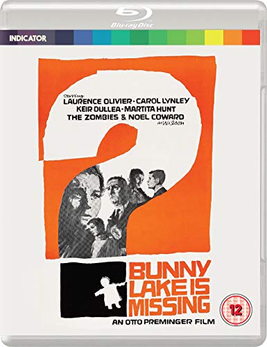 Blu-ray cover for "Bunny Lake Is Missing" featuring a stylized orange and black design.