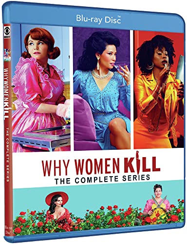 Why Women Kill" Blu-ray cover featuring three women in colorful outfits.