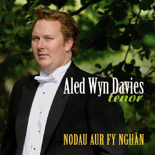 Aled Wyn Davies album cover, portrait of a tenor in formal wear.