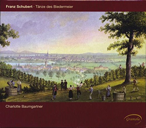 "CD cover with vintage painting of people dancing in a scenic landscape."