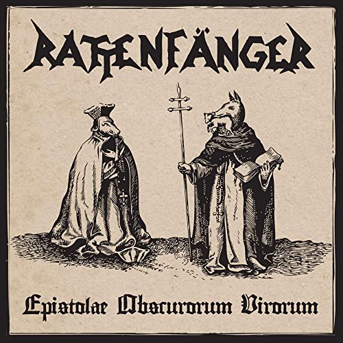 CD cover: two cloaked figures with animal heads in a woodcut style.