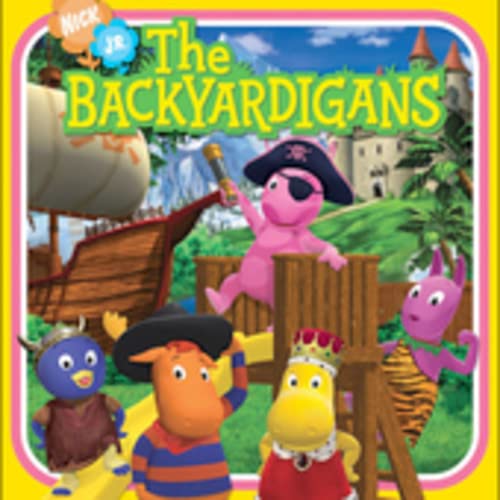The Backyardigans CD cover featuring cartoon animal characters on a ship.