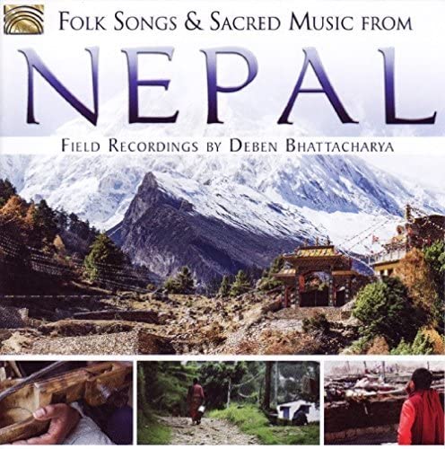CD cover: Nepal landscape, temple, and musical instruments depicted.