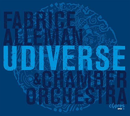 Blue album cover with "UDIVERSE" in large blue text and ornate circular design.