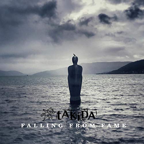 CD cover for Takida’s “Falling from Fame” featuring a statue in water.