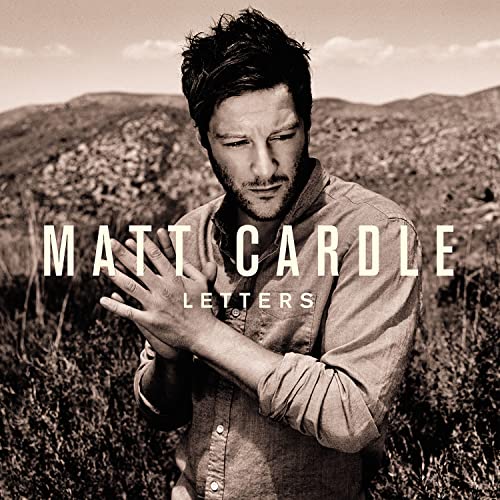 Matt Cardle album cover, "Letters," featuring a portrait in a field.
