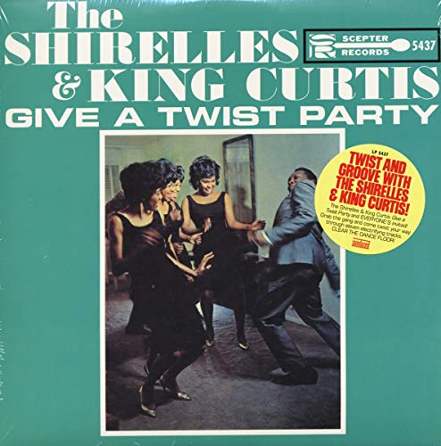 "Green vinyl album cover with The Shirelles and King Curtis dancing."