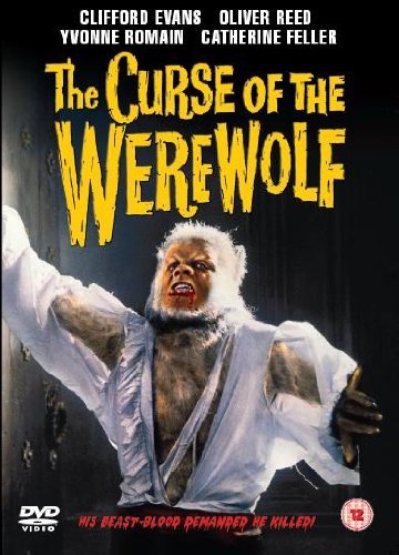 DVD cover for "The Curse of the Werewolf" featuring a werewolf.