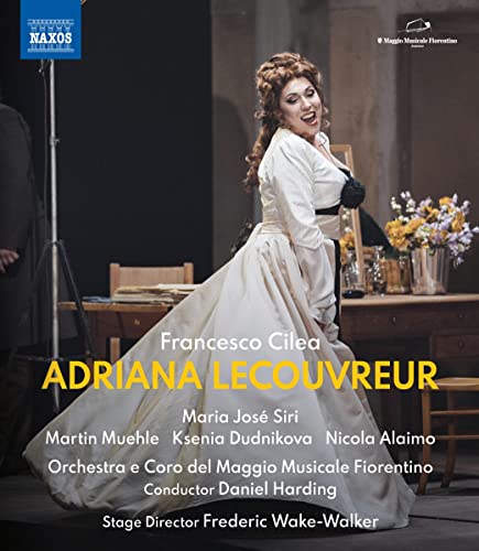 Blu-ray cover for Cilea’s *Adriana Lecouvreur* opera featuring Maria José Siri.