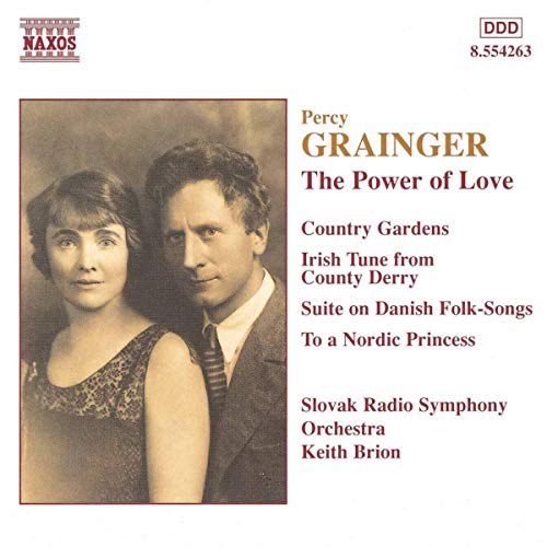 CD cover featuring a portrait of Percy Grainger and track listing details.