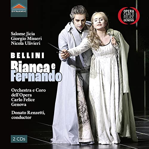 CD cover for Bellini’s “Bianca e Fernando” opera, featuring two singers.